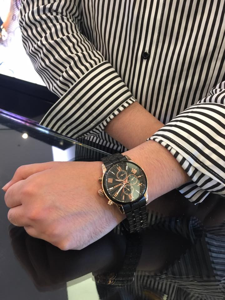 <b><p>Geiger black Metal watch GE1142BROBM Clean</p></b><b><p>ガイガー ブラック メタル時計 GE1142BROBM すっきり素敵な 洗練された</p></b><br /><br /><p align='center'>