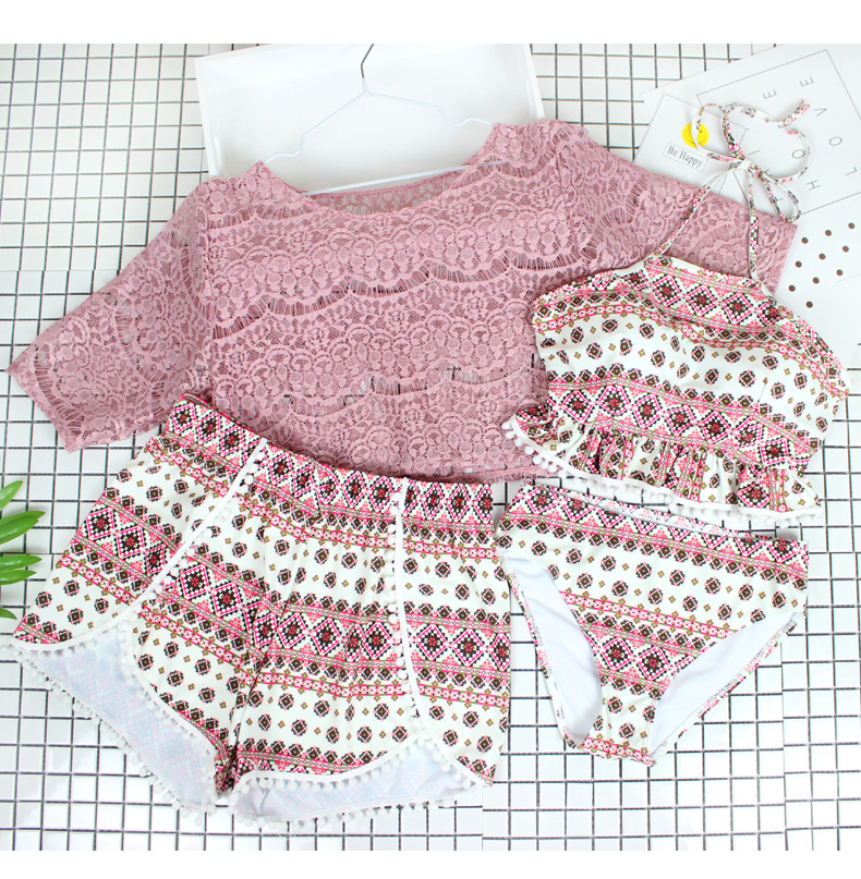 <b><p>Punching biki 3 species set Couple swimwear</p></b><b><p>パンチング ビキニ 3種 セット カップル水着 福ツ 4個 セクシー かわいい ピンク</p></b><br /><br /><p align='center'>