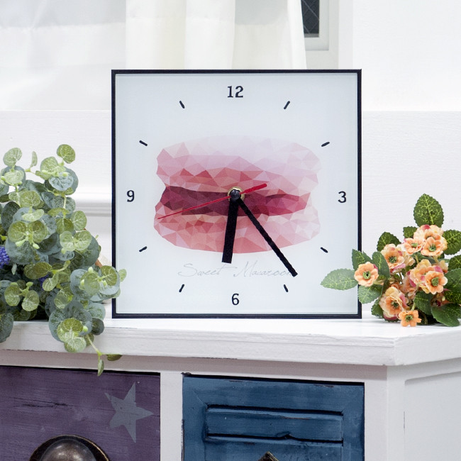 Deglass box clock frame Macaroon 2 desktop combina