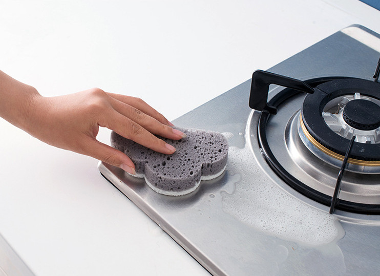 Scrubber Dish Washing Modern kitchen with a soothi