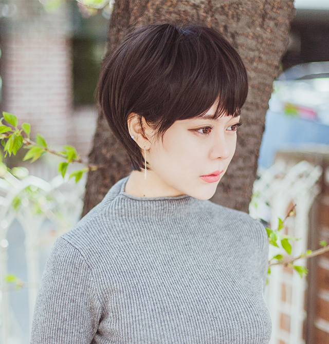 여자가발 숏컷 블랙 (전체가발,통가발) - 상세 이미지 4