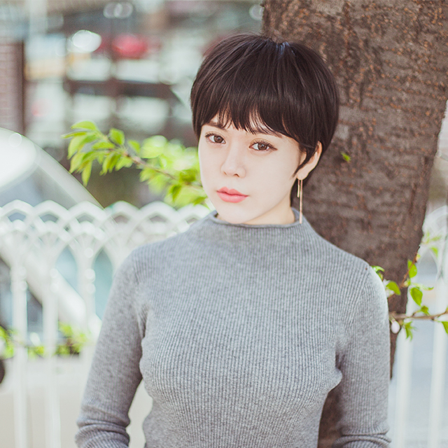여자가발 숏컷 블랙 (전체가발,통가발) - 상세 이미지 2