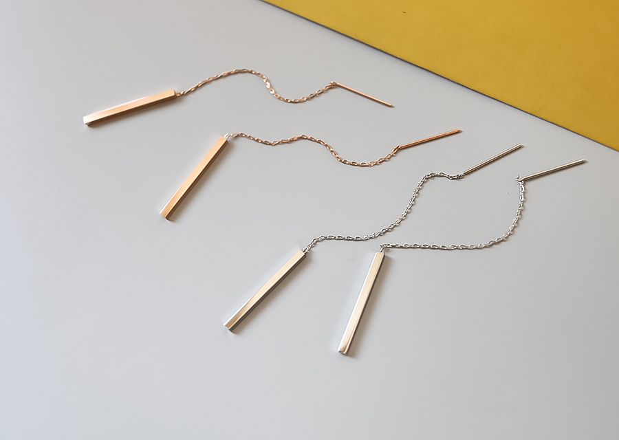 <b><p>Suical Steel chain Long drop earrg Rose Gold</p></b><b><p>サージカルスチール チェーン ロングドロップ イヤリ ローズゴド ホワイト 無変色</p></b><br /><br /><p align='center'>