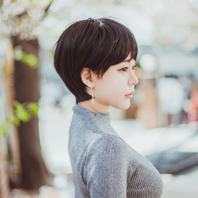 여자가발 숏컷 블랙 (전체가발,통가발) - 상세 이미지 5