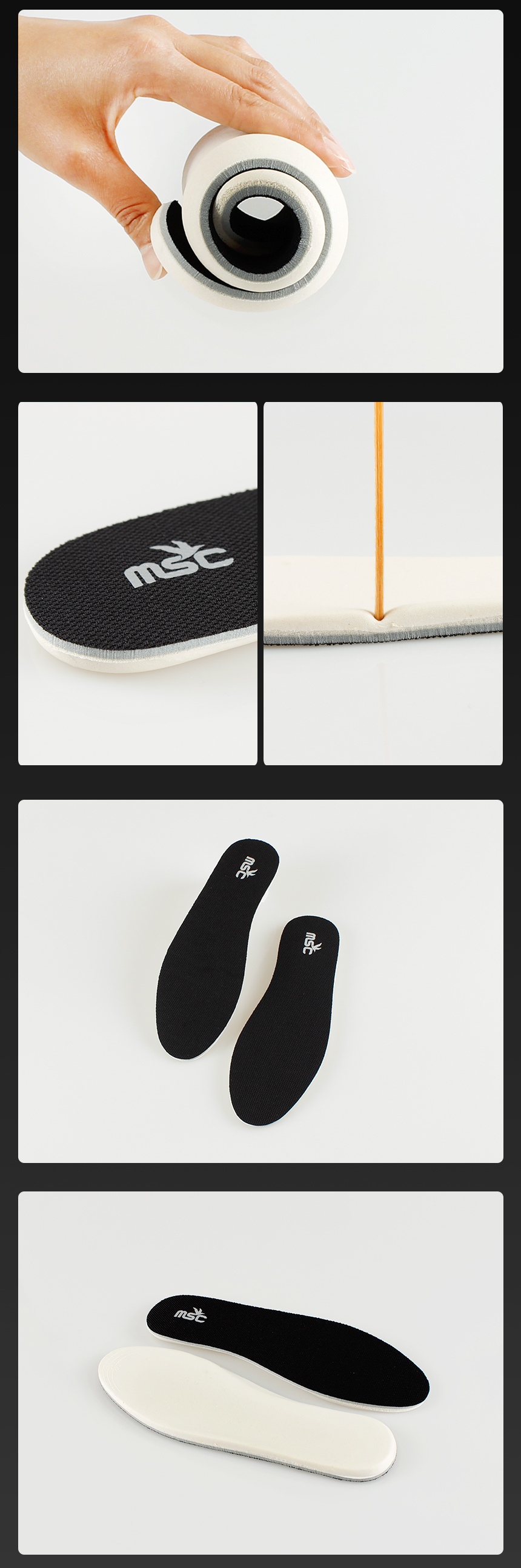 Latex Cushion Insole Insole Foot Safety Footbath