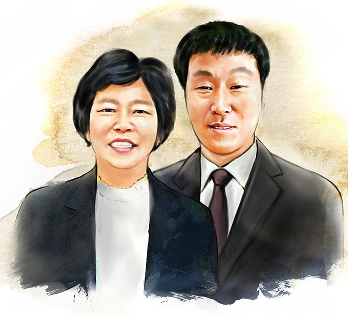 디지털 수채화 주문제작 액자형 초상화 선물 웨딩 퇴임선물 사은회 인테리어 이미지 6