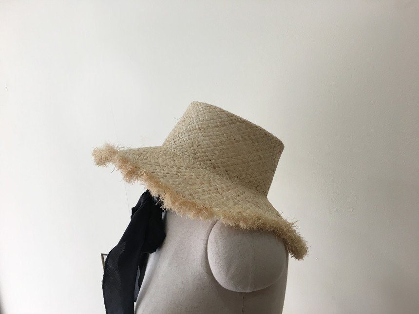 New Hat Raffia Hat 2color Date Look Girly Women Fe