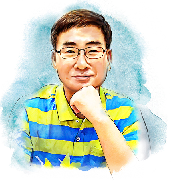 디지털 수채화 주문제작 액자형 초상화 선물 웨딩 퇴임선물 사은회 인테리어 - 상세 이미지 5