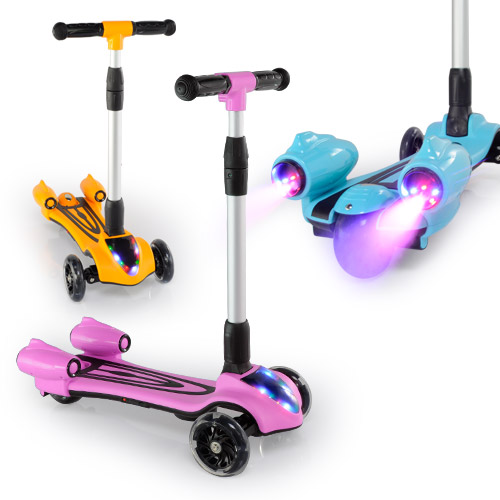 [A급 리퍼] 에어로 킥보드 워터 부스터 장착 유아용 아이용 킥보드 LED