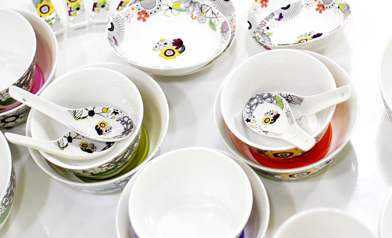 Queen-made 4-person homemade festival 37P dish Gup