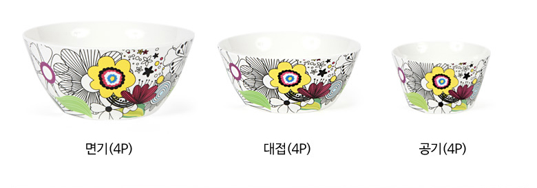 Queen-made 4-person homemade festival 37P dish Gup