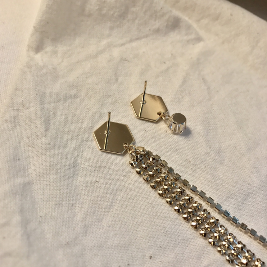 Uncut Ear Drop Earring Point Earring Beautiful