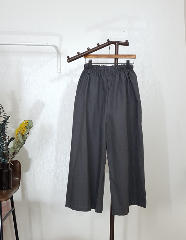 Linen two-piece blouse + wide pants