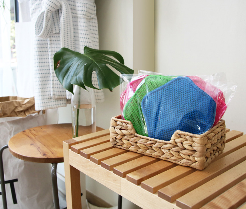 Scrubber Dish Washing Acrylic Kitchen Scrubber Mes