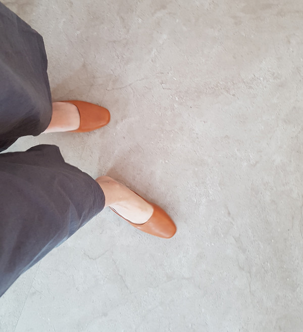 Linen two-piece blouse + wide pants