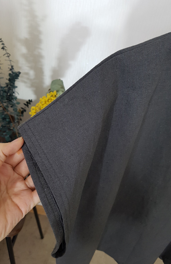 Linen two-piece blouse + wide pants