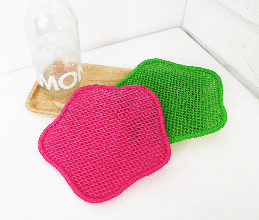 Scrubber Dish Washing Acrylic Kitchen Scrubber Mes