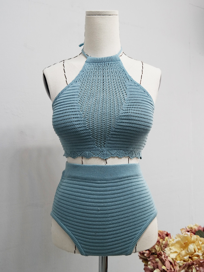<b><p>Halter high waisd knit biki It Holiday look</p></b><b><p>ホルターネックハイウエストニットビキニ イトゴル 休暇ルコーディネート ホサマースタイル</p></b><br /><br /><p align='center'>