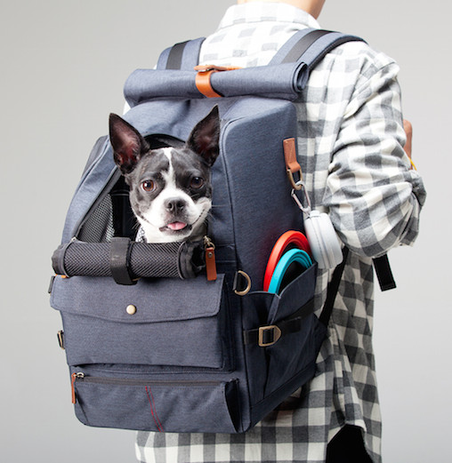 Haiblaub Dog Backpack Deep Gray Dog Bag Carrier Go