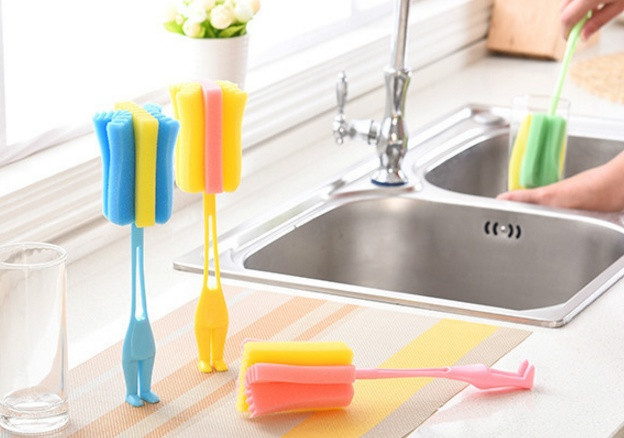 Scrubber Dish Washing Sole Diving Water Bottle Bru