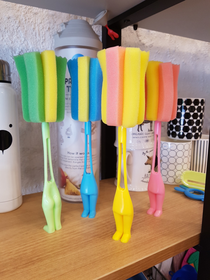 Scrubber Dish Washing Sole Diving Water Bottle Bru