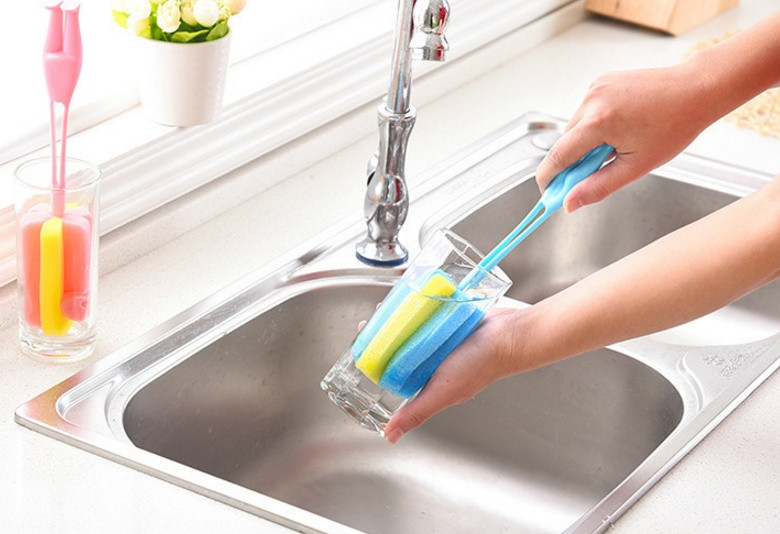 Scrubber Dish Washing Sole Diving Water Bottle Bru