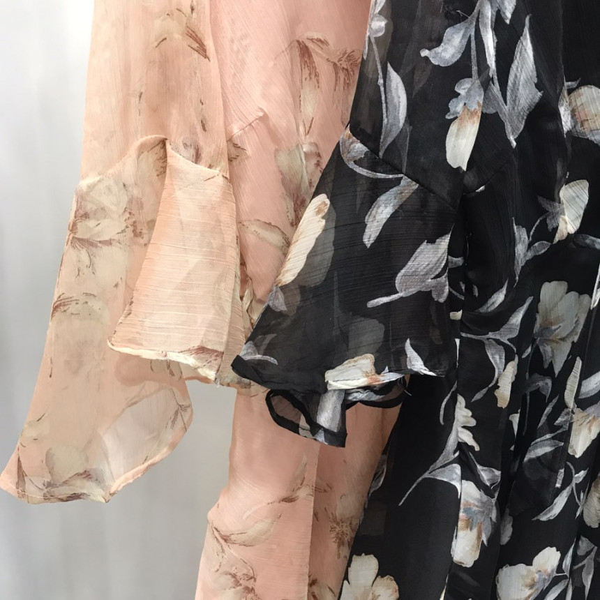 New Women Dress Flower Wrap Dress Unique Style Lov