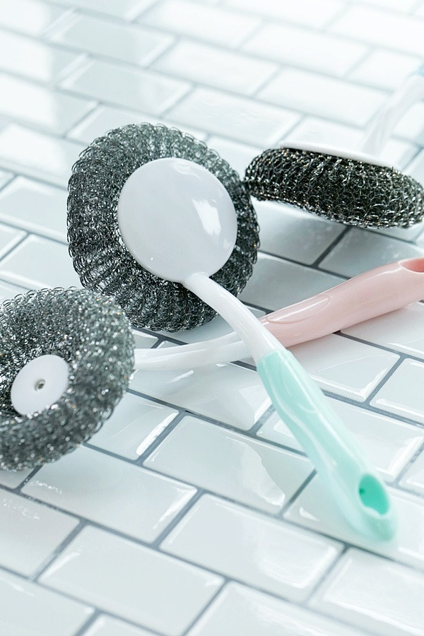 Scrubber Dish Washing Semi Color Random Handle Eas