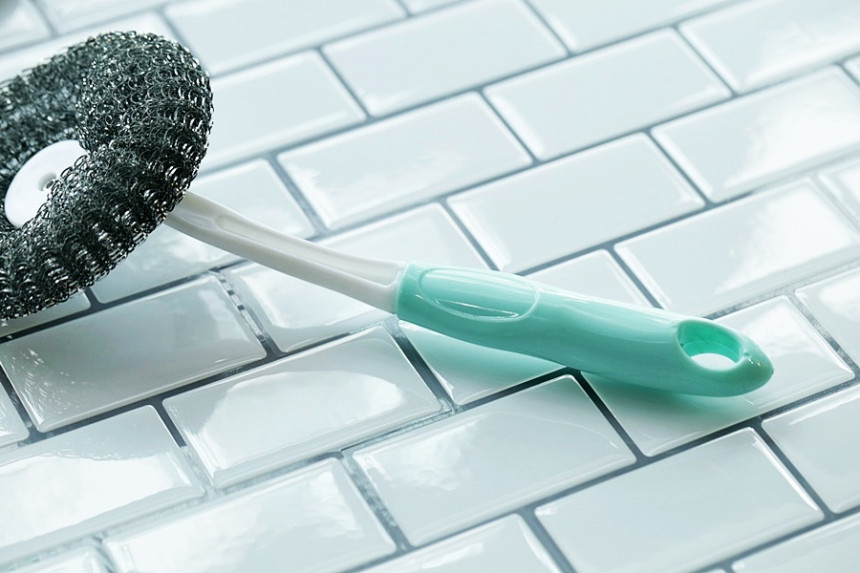 Scrubber Dish Washing Semi Color Random Handle Eas