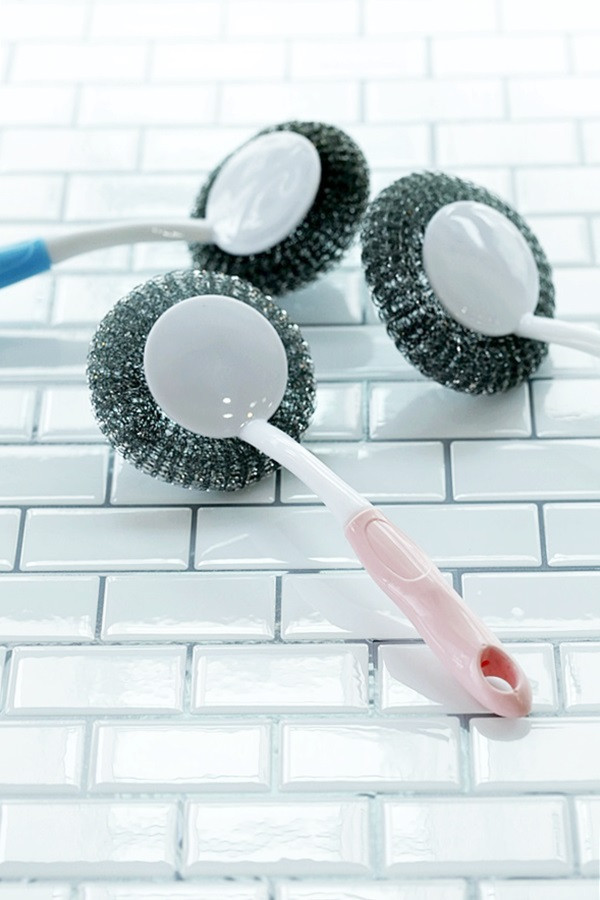 Scrubber Dish Washing Semi Color Random Handle Eas