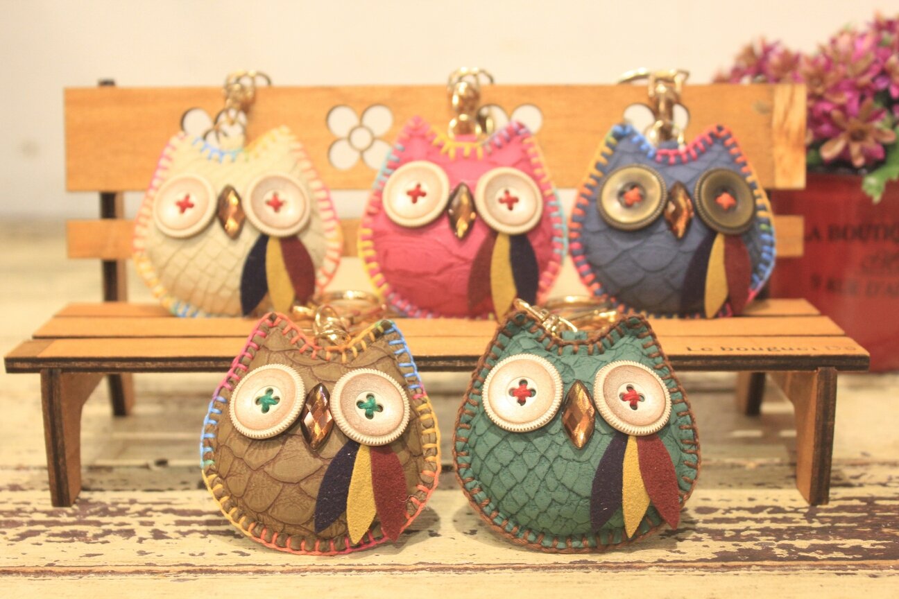 Good luck owl key ring to bless