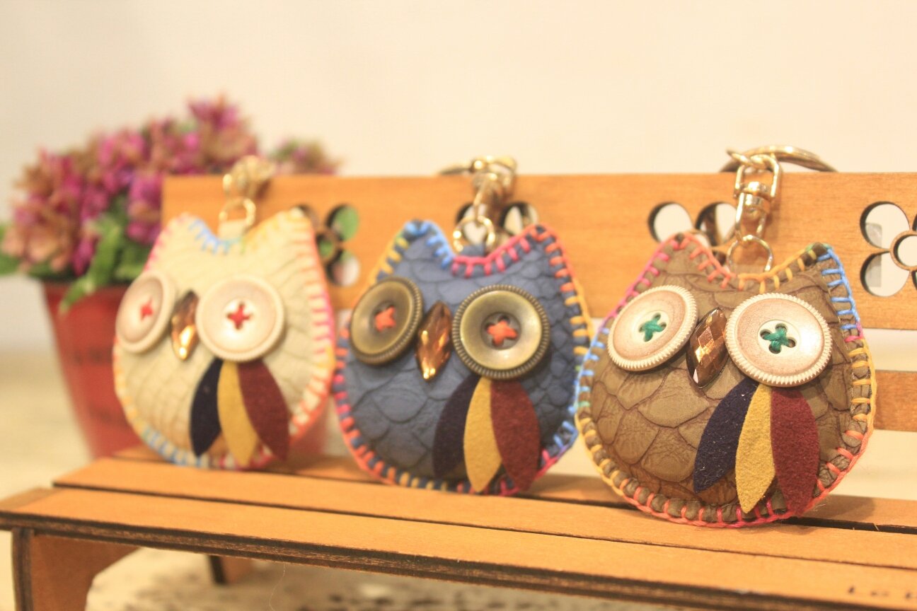 Good luck owl key ring to bless