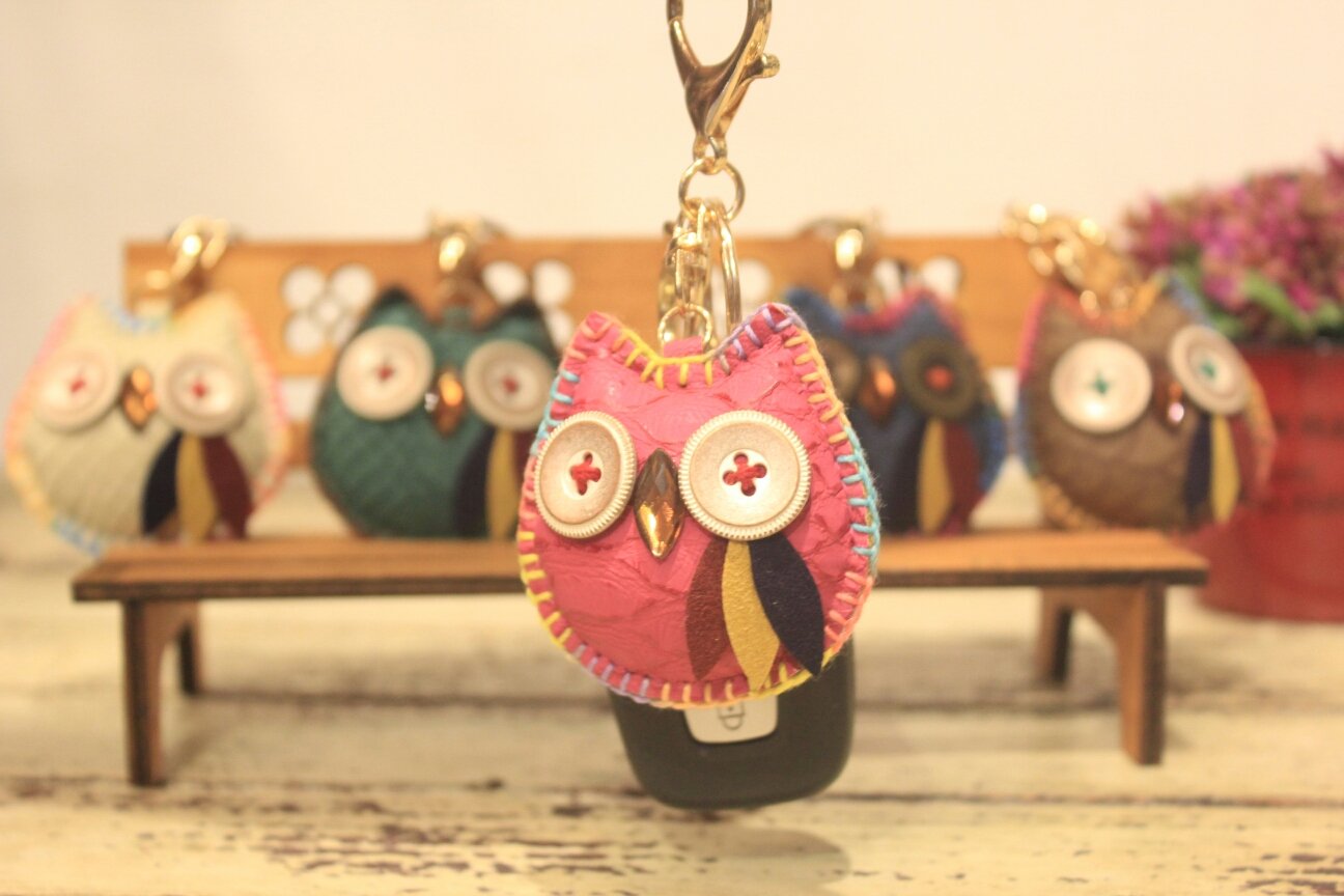 Good luck owl key ring to bless