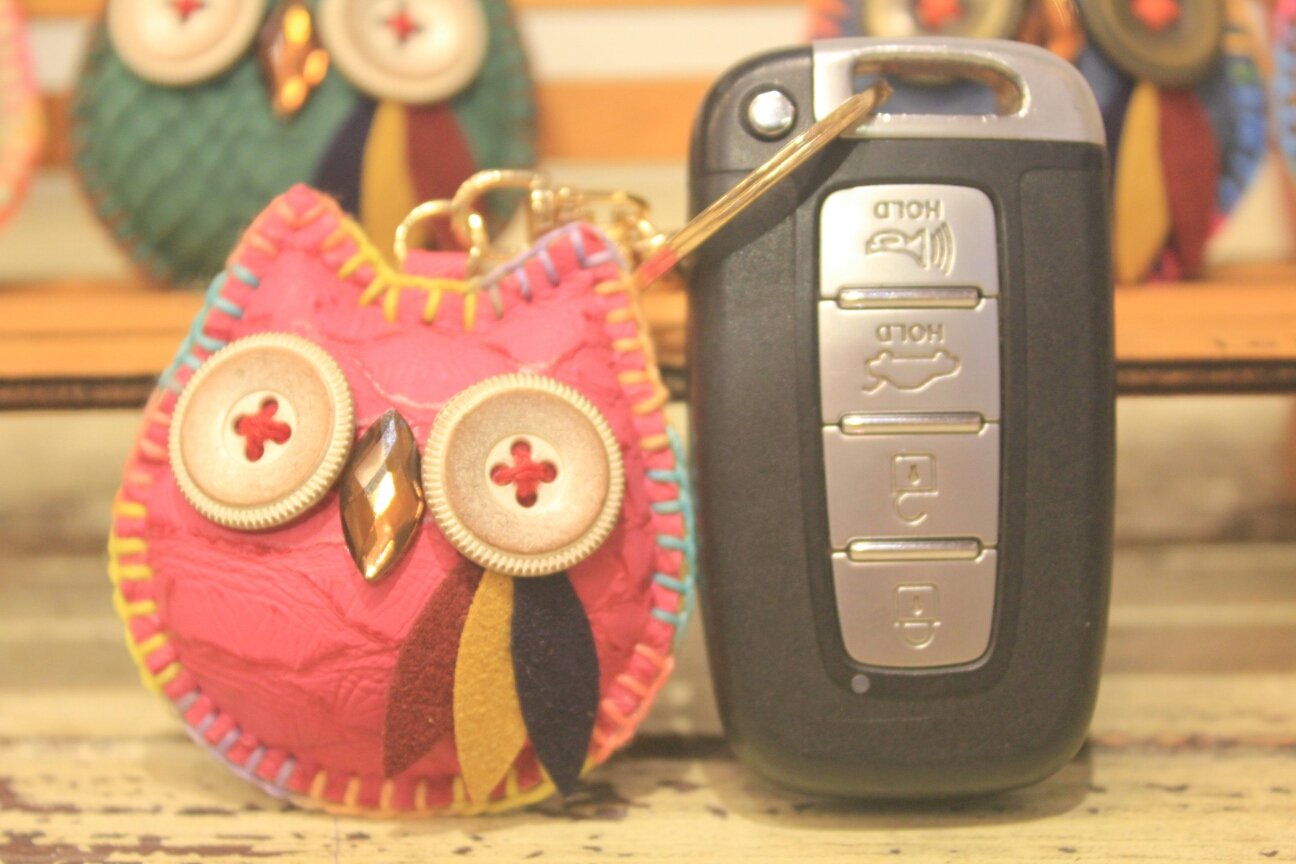 Good luck owl key ring to bless