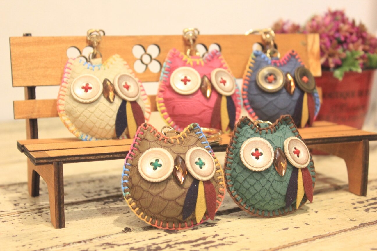 Good luck owl key ring to bless