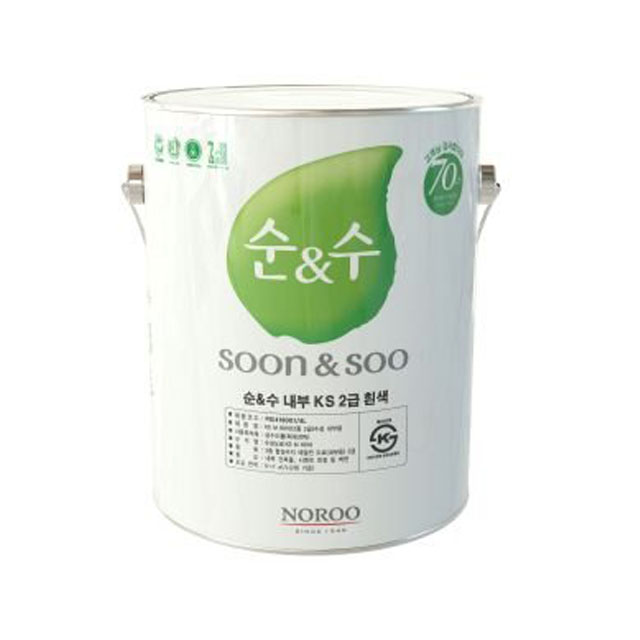 노루표페인트 친환경 고급형 실내 가정용 백색 4L : 두두페인트철물공구