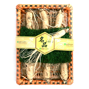 참인삼 수삼 선물용세트 특대1채 8뿌리내외 750g 한채 (등나무+금보자기)