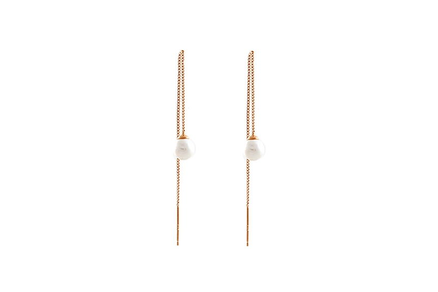 <b><p>Pearl Drop ring Ste silver cha Allgic Woman</p></b><b><p>真珠 ドロップ イヤリング 純銀製 チェーン アレルギーのない 女性 高級感のあるアクセサリー</p></b><br /><br /><p align='center'>