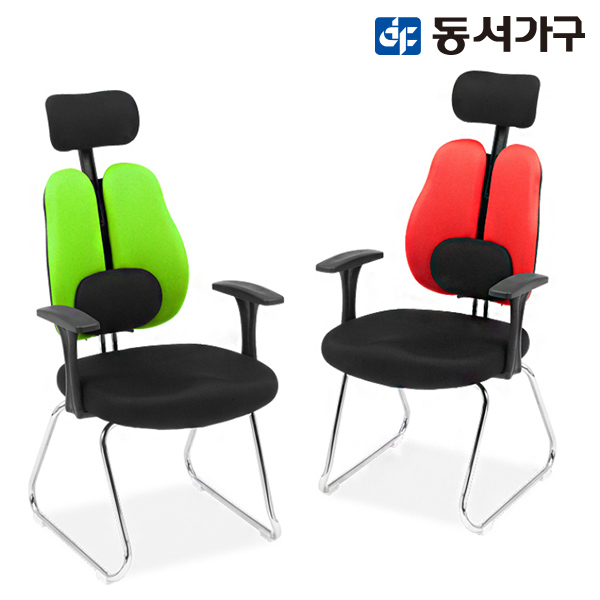 동서가구 심포니 더블백 요추 매쉬체어(헤드형) DF904362