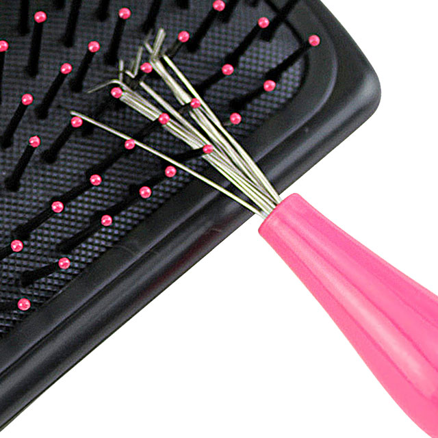 헤어브러쉬 크리너 머리카락제거솔 빗청소 브러쉬클리너