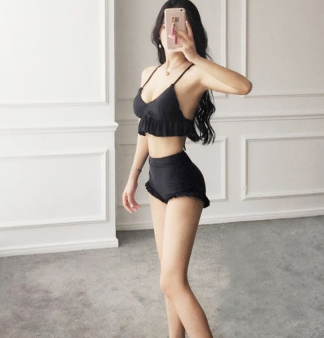 <b><p>Frill pants bikini Wongpom black Sexy shoppg</p></b><b><p>フリル パンツ ビキニ ワンポン ブラック セクシー ショッピングモール 輸入 卸売</p></b><br /><br /><p align='center'>