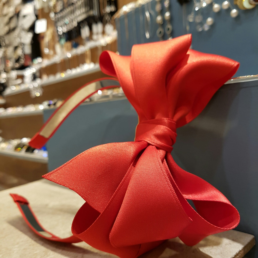 New Volume Red Ribbon Birthday Party Headband