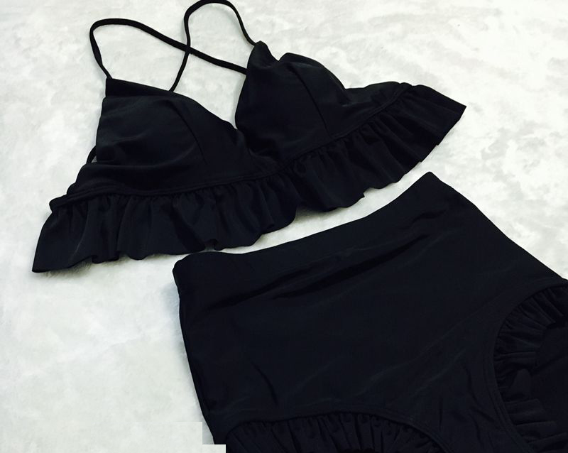 <b><p>Frill pants bikini Wongpom black Sexy shoppg</p></b><b><p>フリル パンツ ビキニ ワンポン ブラック セクシー ショッピングモール 輸入 卸売</p></b><br /><br /><p align='center'>