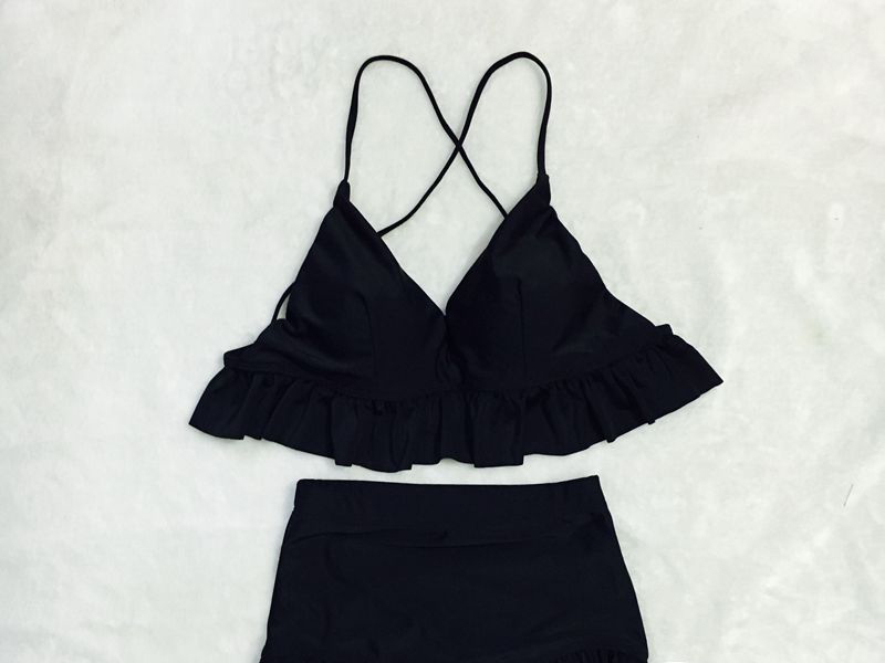 <b><p>Frill pants bikini Wongpom black Sexy shoppg</p></b><b><p>フリル パンツ ビキニ ワンポン ブラック セクシー ショッピングモール 輸入 卸売</p></b><br /><br /><p align='center'>