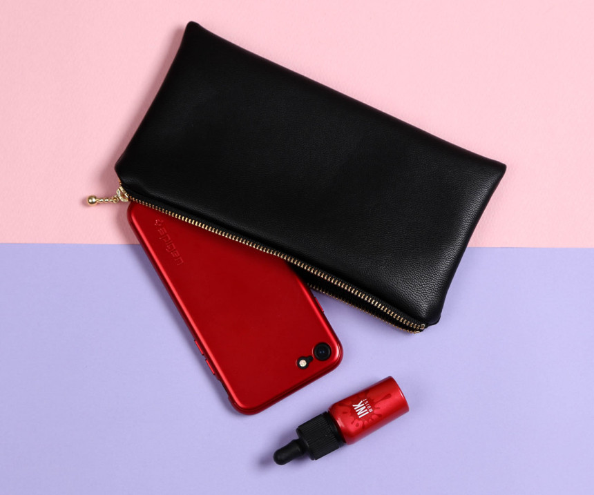 New Plain D Real Black Pouch Collection Lipstick C