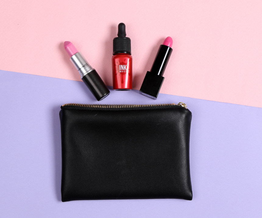 New Plain D Real Black Pouch Collection Lipstick C