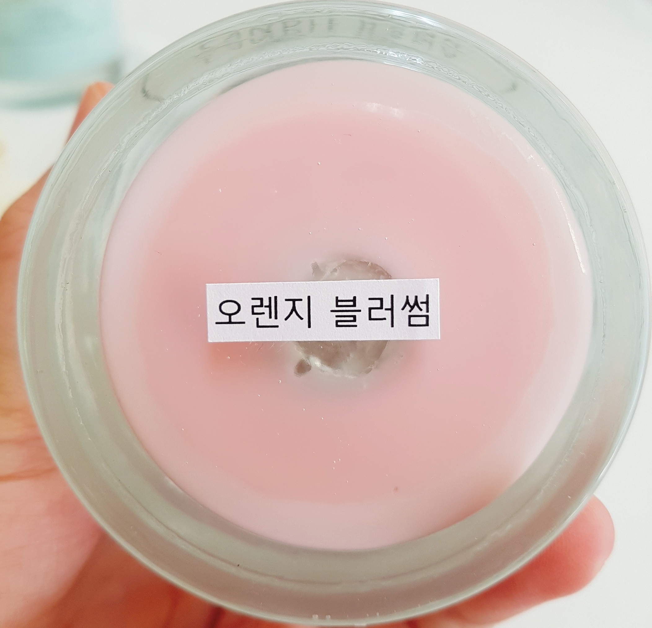 Two-tone soya candle 7oz, 9oz transparent containe