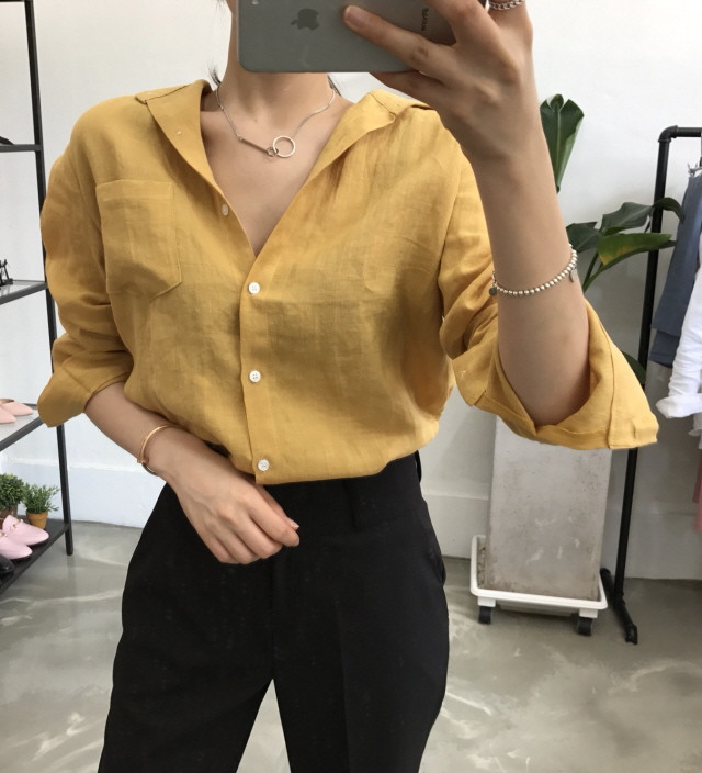 NEW FASHION LADY GIRL Blouse Pastel linen blouse