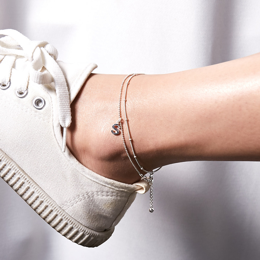 New is a silver bracelet of two kinds of women Sil