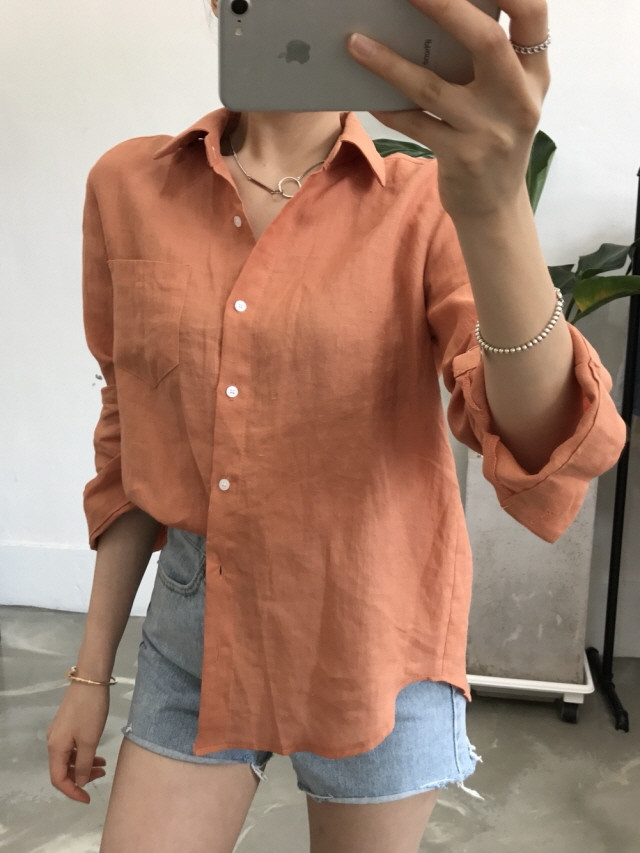 NEW FASHION LADY GIRL Blouse Pastel linen blouse